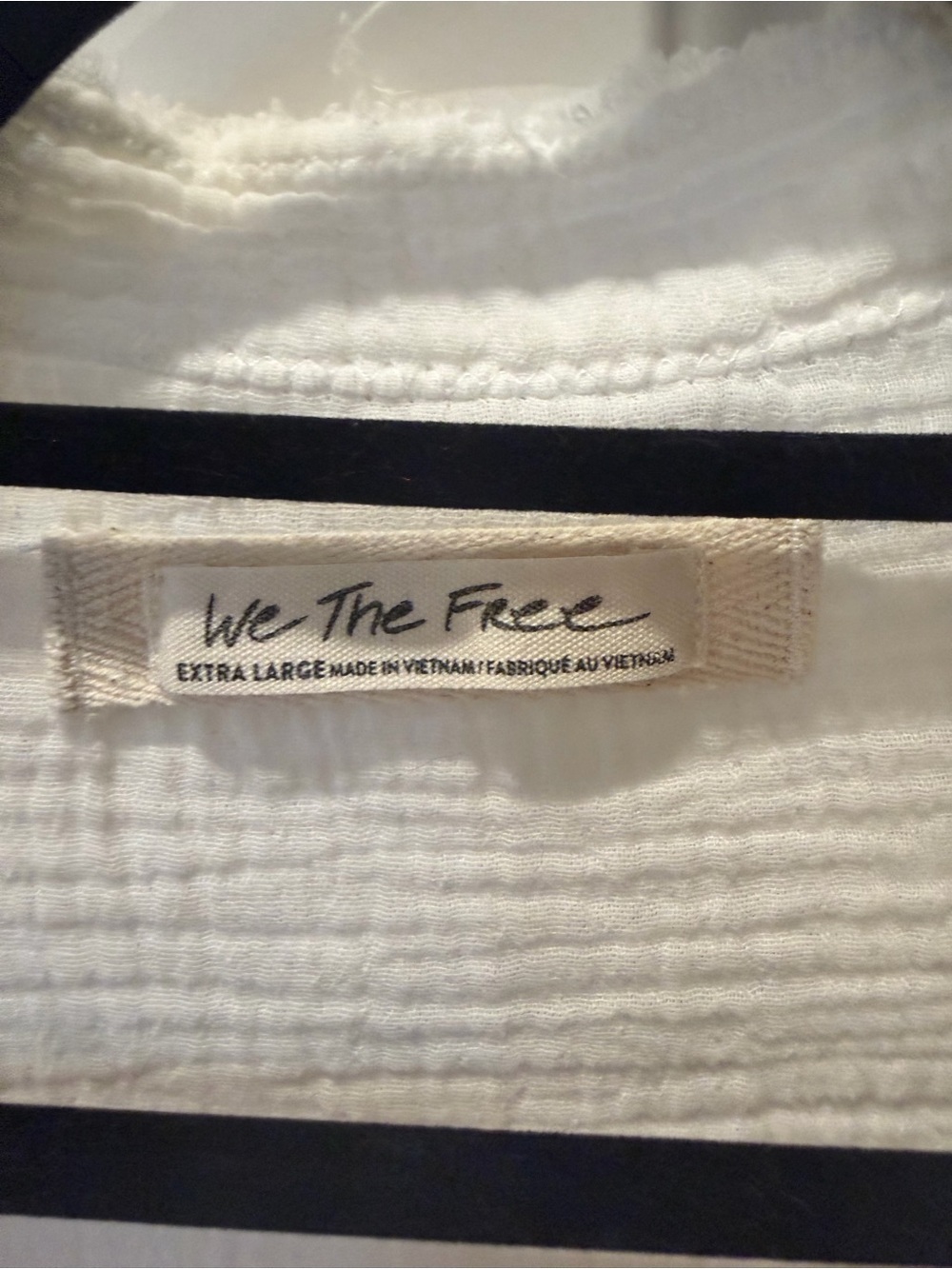 We The Free Textured White Button-Front Shirt - Picture 2 of 3